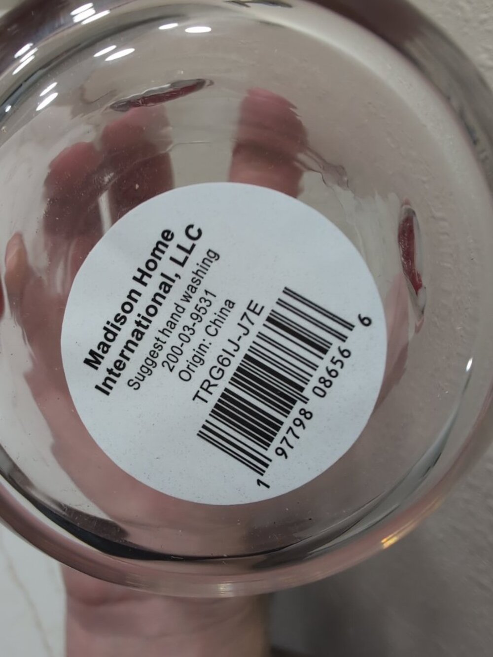Madison Home International Low Ball Tumbler Drinking Glass W Santa Hat Design - Picture 5 of 5